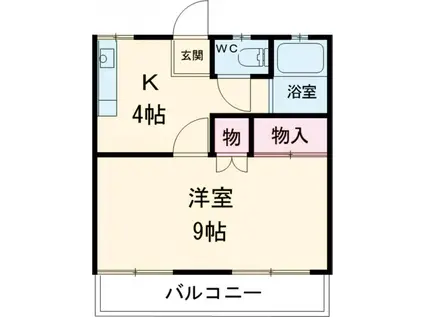 丸井マンション(1K/3階)の間取り写真