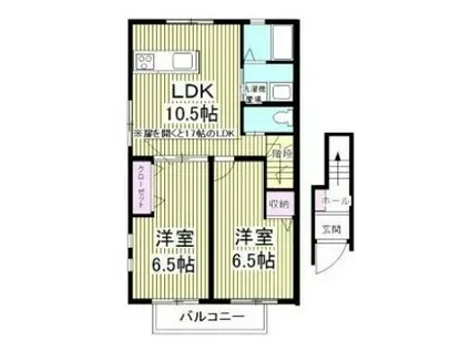 テラス リストーロ(2LDK)の間取り写真