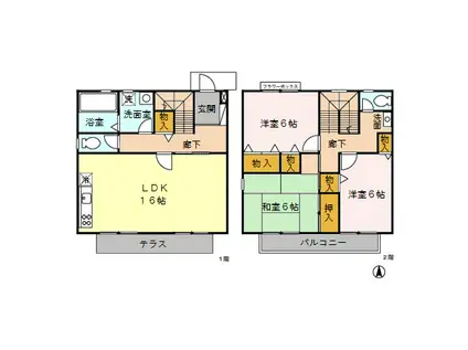 シャルム(3LDK)の間取り写真
