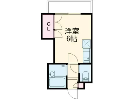 Y3ハウス(ワンルーム/1階)の間取り写真