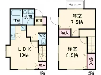 NEO・URBAN国立(2LDK)の間取り写真