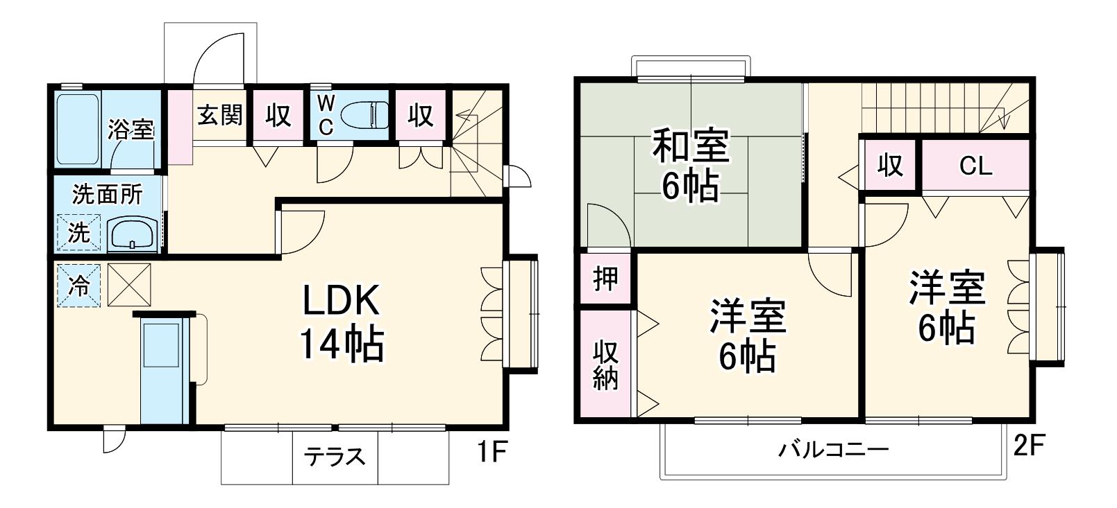 ハイグランド中井坂Ⅱ(3LDK)の間取り写真