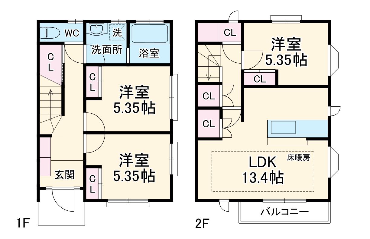 セナング奈良の丘 LUXE(3LDK)の間取り写真