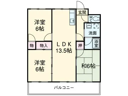 メゾン・エスペランス(3LDK/1階)の間取り写真