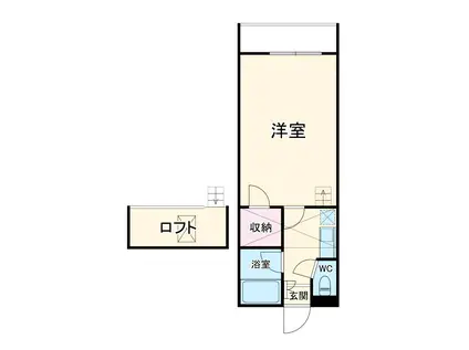 セザンヌ大岩(1K/2階)の間取り写真