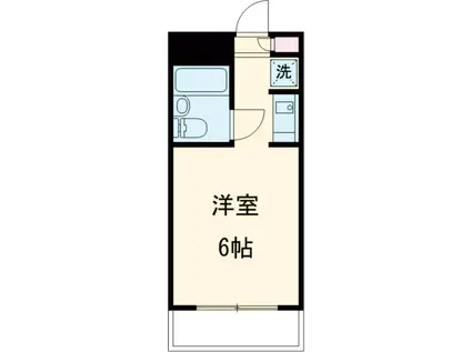 キソービクトリア自由が丘(ワンルーム/1階)の間取り写真