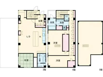 リアリティ福岡(4LDK/3階)の間取り写真