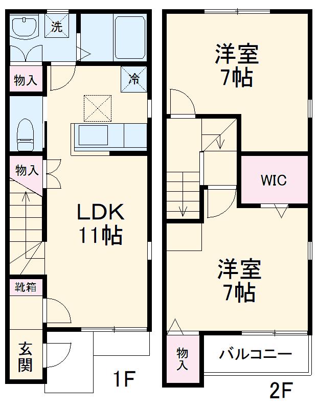 AKB R&A(2LDK)の間取り写真