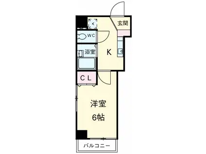 プラチナコート三軒茶屋(1K/5階)の間取り写真