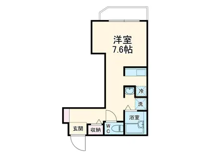 ソニャルミヤ(ワンルーム/1階)の間取り写真