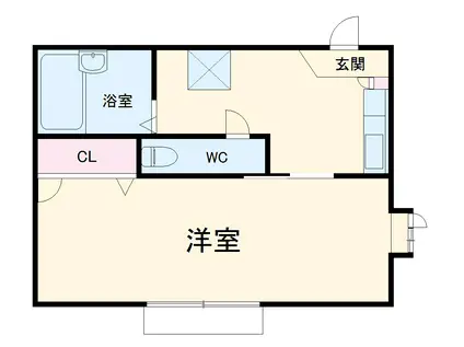 ペアコーポ(1K/2階)の間取り写真
