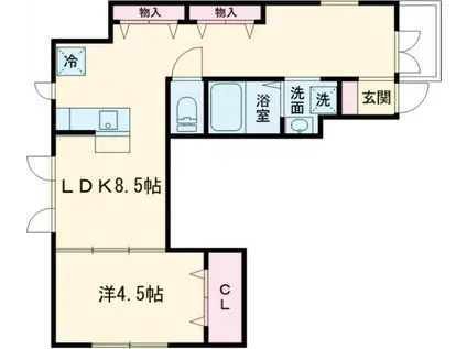 LE REPOS(1LDK/3階)の間取り写真