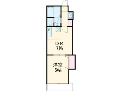 テールデイフ2(1DK/4階)の間取り写真