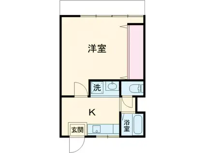 新小田ビル(1K/4階)の間取り写真