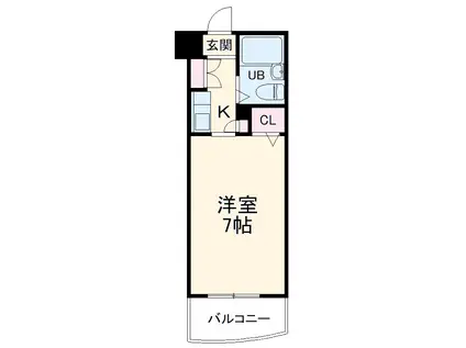 メゾン・ド・セーヌ(ワンルーム/3階)の間取り写真