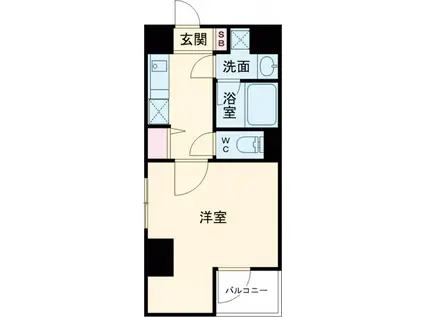 セイコーガーデン成増(1K/5階)の間取り写真