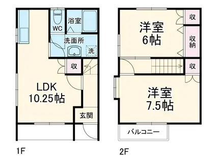 メゾン・エスポワールⅠ(2LDK)の間取り写真