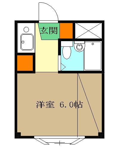メゾン・ド・エテ(1K/1階)の間取り写真