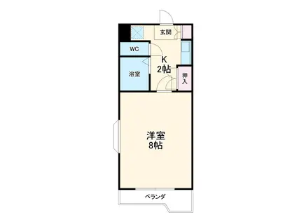 マインド覚王山(1K/2階)の間取り写真