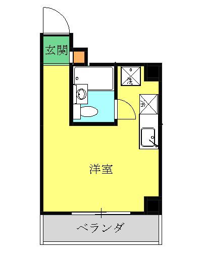 メゾン立石(ワンルーム/2階)の間取り写真