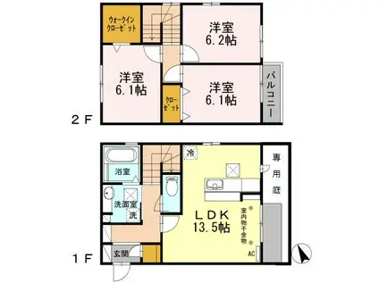Colline(3LDK)の間取り写真