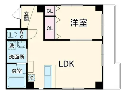 YOU STAGE TAMACHI132(1LDK/5階)の間取り写真