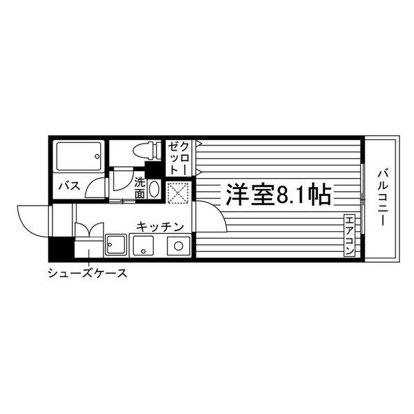 エムエスビル(1K/5階)の間取り写真