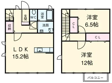 フォレストフォルム東山(2LDK)の間取り写真