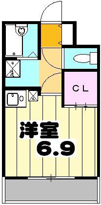 コアロード(ワンルーム/2階)の間取り写真