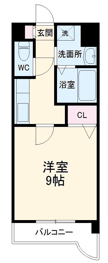 プライムコート東山(1K/5階)の間取り写真