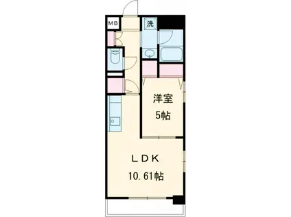 FORTUNE DEMEURE(1LDK/3階)の間取り写真