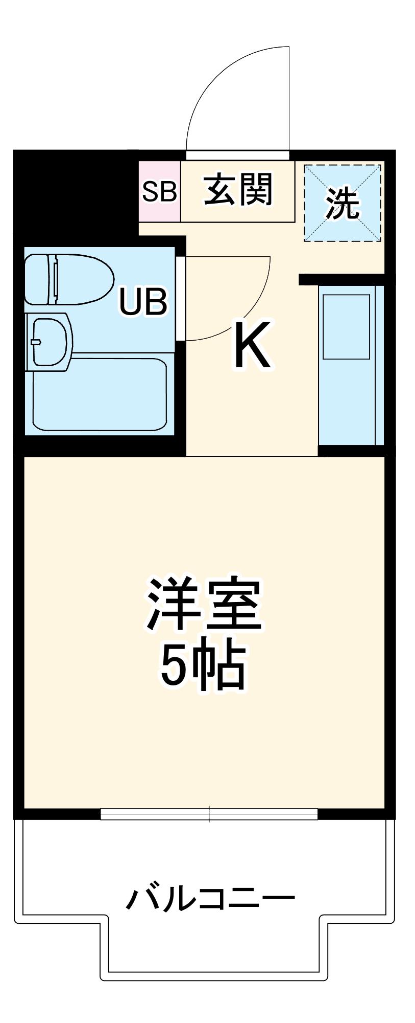 第3トマトハウス(ワンルーム/2階)の間取り写真