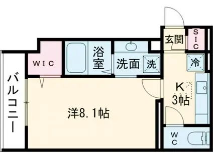 SON TRESOR(1K/1階)の間取り写真