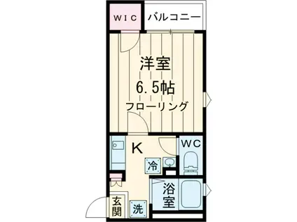 グランクオール立石(1K/2階)の間取り写真