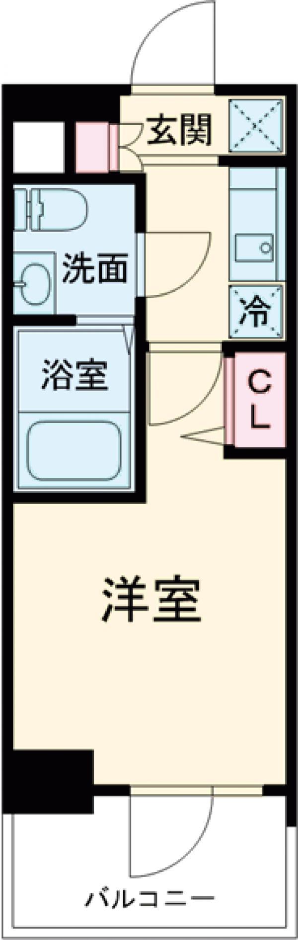 AZEST青砥Ⅱ(1K/4階)の間取り写真