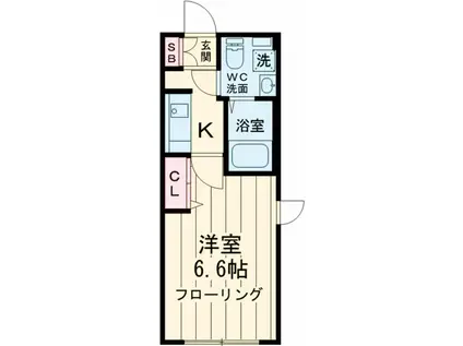 プリジェ池袋(1K/4階)の間取り写真