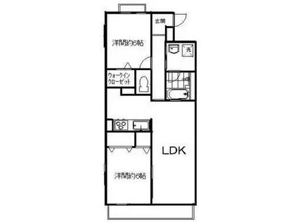 リモンチェッロ(2LDK/3階)の間取り写真