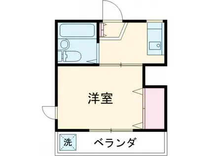 ドミール大地(1K/3階)の間取り写真