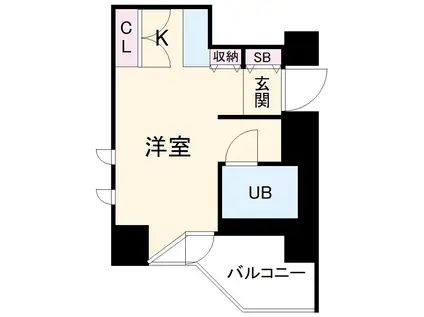 メゾン・ド・セレブラル(ワンルーム/7階)の間取り写真