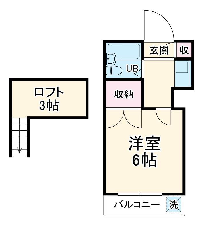 エクセレントF-Ⅰ(1K/1階)の間取り写真