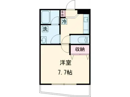 桜アベニュー(1K/3階)の間取り写真