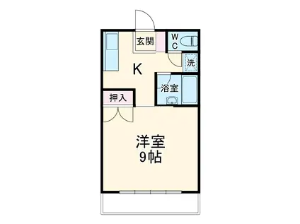 メゾン・シゴーニュ(1DK/1階)の間取り写真