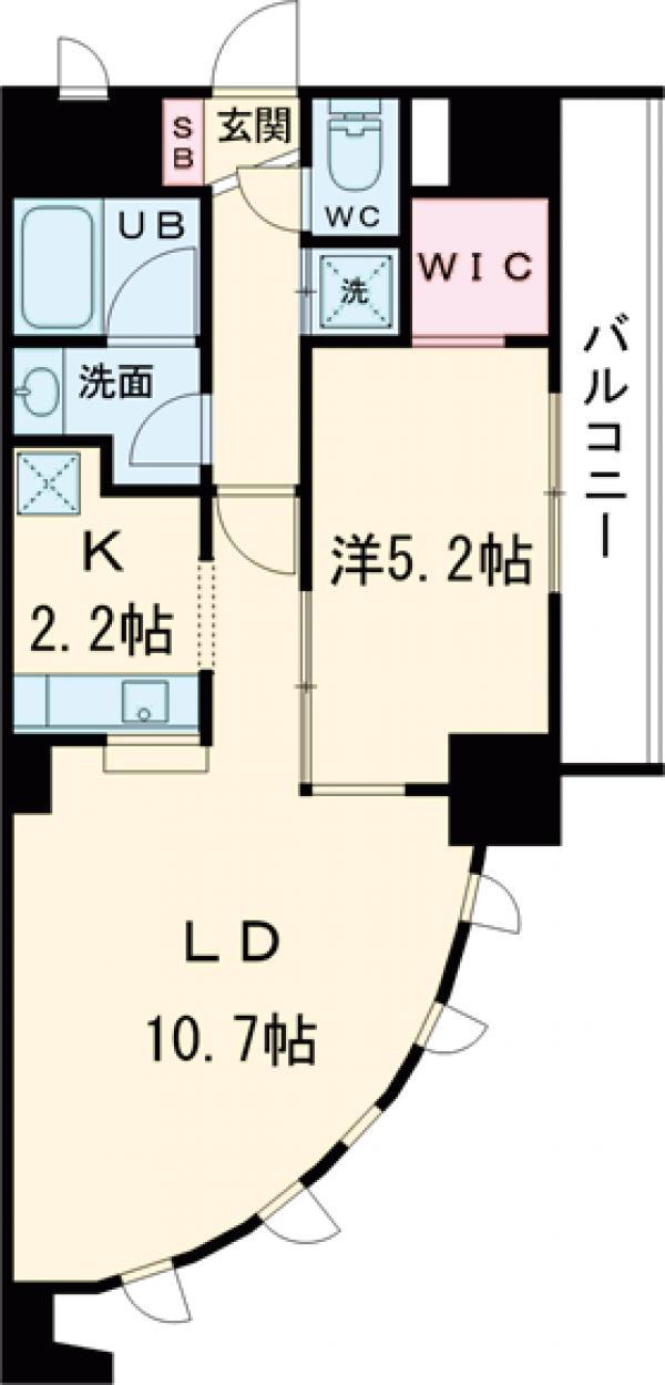 LA・SAKURAS(1LDK/6階)の間取り写真