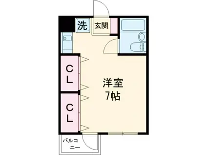 EA五反野(ワンルーム/3階)の間取り写真