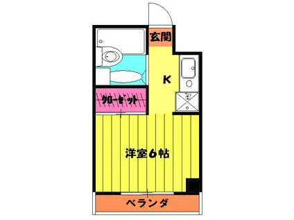 MONOLITH(1K/1階)の間取り写真