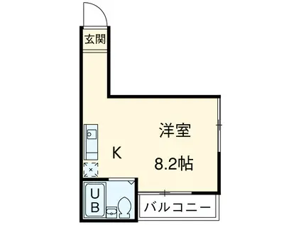 シャンテ西新井本町(ワンルーム/2階)の間取り写真