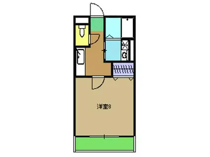 レトアJX大栄(1K/1階)の間取り写真