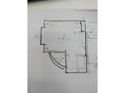 サンワ第3ビル(ワンルーム/2階)の間取り写真