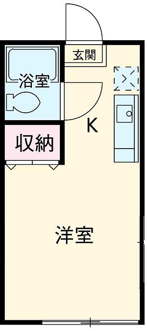 エントピアウチダ(ワンルーム/1階)の間取り写真
