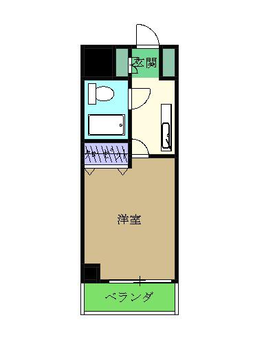 リベール国分寺(1K/5階)の間取り写真
